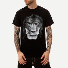 Shein Men Lion Print Tee