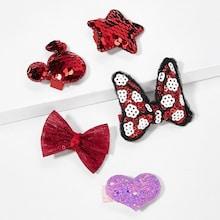 Shein Girls Multi Shaped Sequin Hair Clip 5pcs
