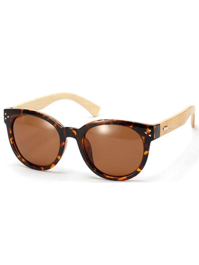 Shein Stud Leopard Frame Sunglasses