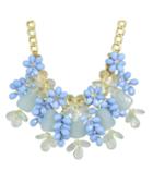 Shein Blue Beautiful Flower Necklace