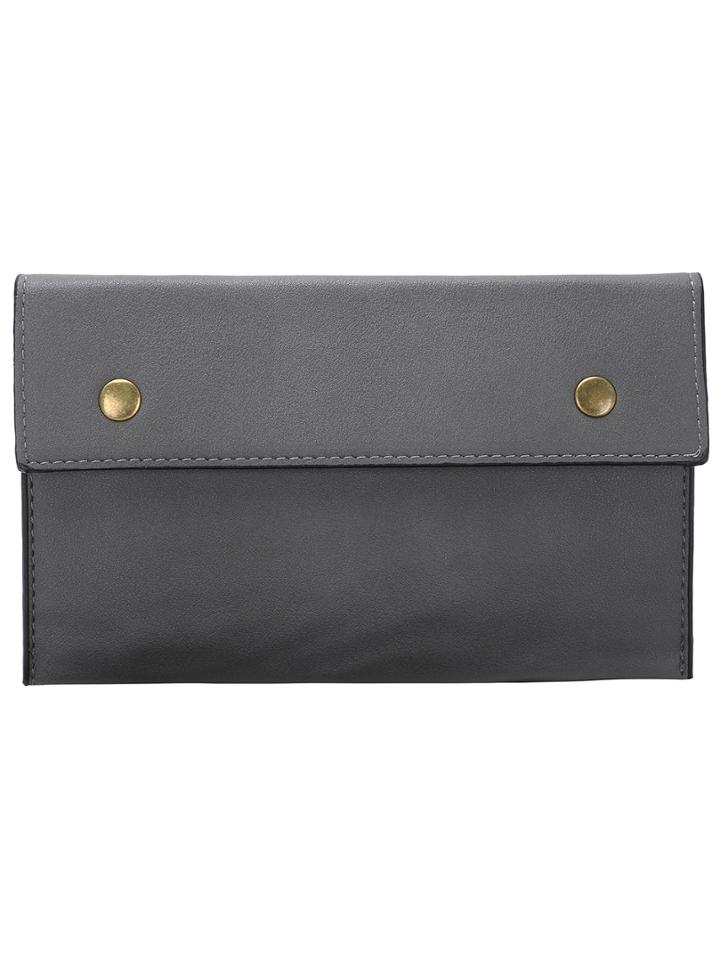 Shein Grey Magnetic Pu Shoulder Bag