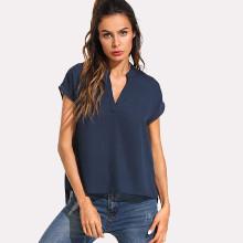 Shein V Cut High Low Top