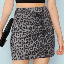 Shein Leopard Print Bodycon Skirt