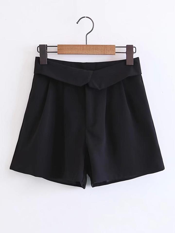 Shein Rolled Waist Loose Shorts