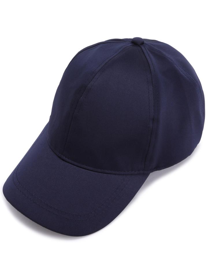 Shein Navy Satin Baseball Cap