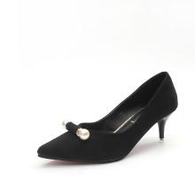 Shein Faux Pearl Decor Kitten Heels