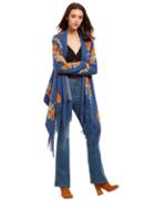 Shein Tassel Hem Dip Hem Cardigan Sweater