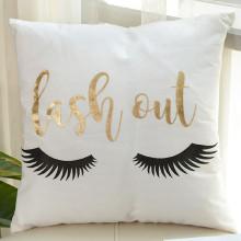Shein Eyelash Print Decorative Pillowcase Cover