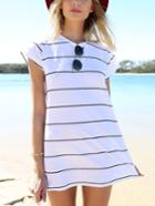 Shein Striped Mini T-shirt Dress
