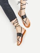 Shein Criss Cross Toe Post Flat Sandals