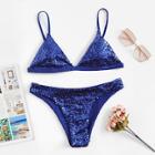 Shein V-plunge Sequin Bikini Set