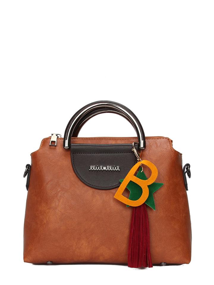 Shein Tassel Charm Detail Pu Shoulder Bag