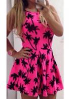 Rosewe Neon Pink Sleeveless A Line Dress