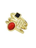 Shein Simple Model Gold Color Fingers Rings Set
