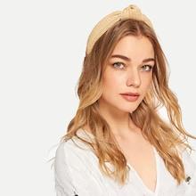 Shein Knot Design Straw Headband