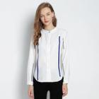 Shein Button Front Stripe Shirt