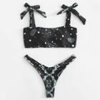Shein Glaxy High Leg Bikini Set