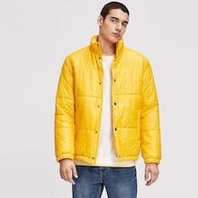 Shein Men Zip Up Collar Solid Coat