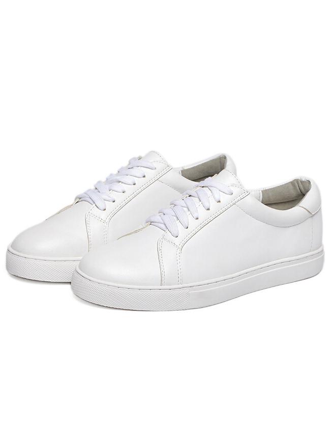 Shein White Thick-soled Round Toe Flats
