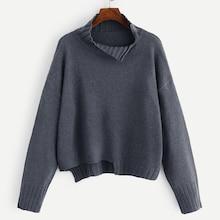 Shein Split Dip Hem Jumper