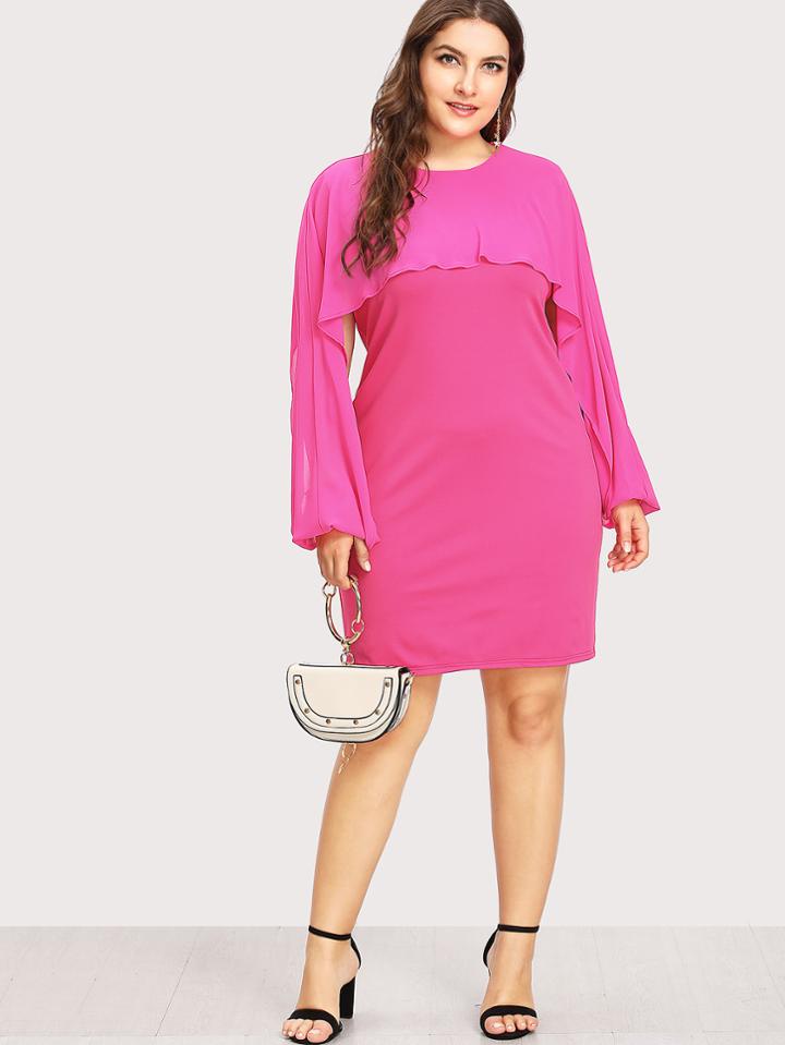 Shein Keyhole Back Split Dress