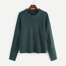 Shein Solid Pullover Jumper