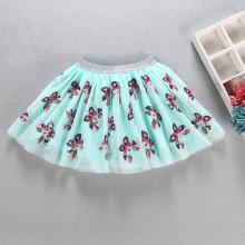 Shein Girls Contrast Sequin Butterfly Pattern Mesh Skirt
