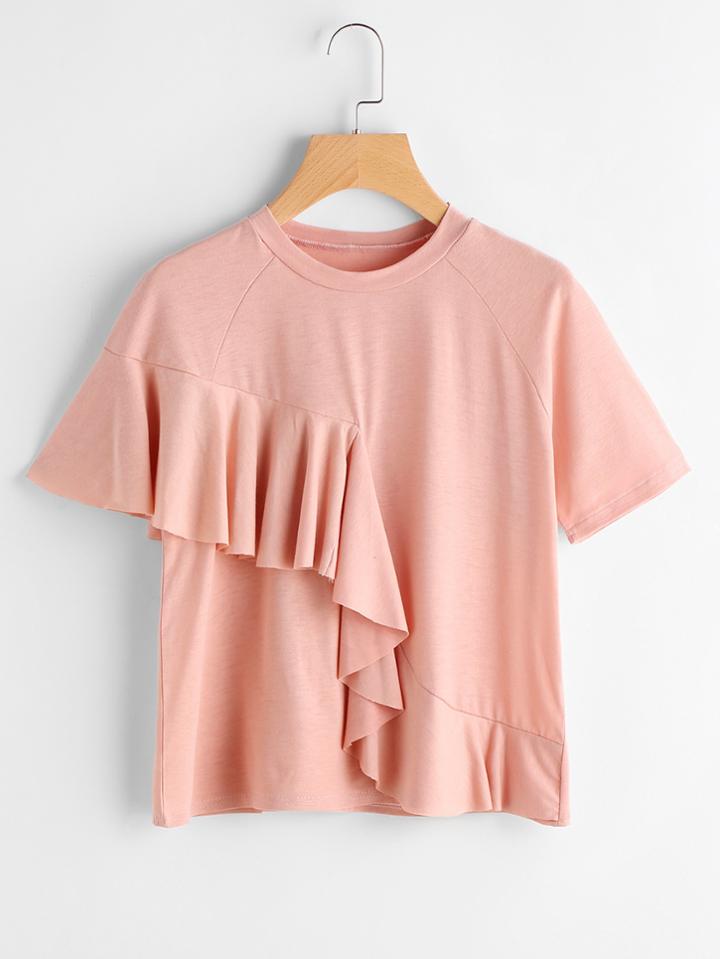 Shein Frill Trim Tee