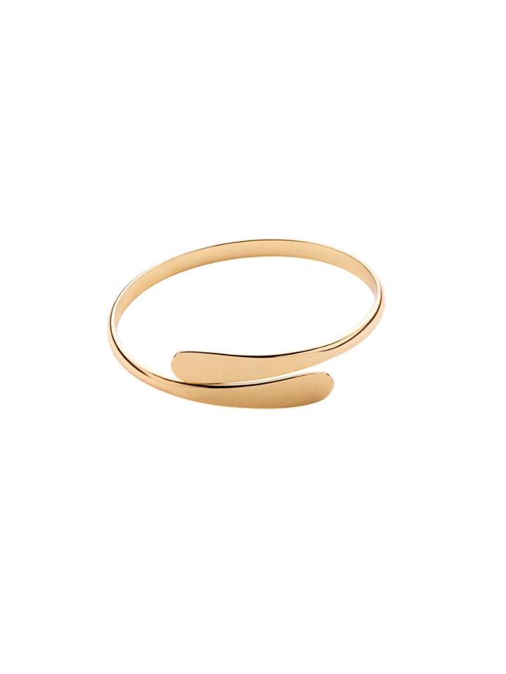 Shein Flat Fronted Gold Open Bracelet