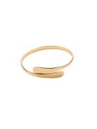 Shein Flat Fronted Gold Open Bracelet