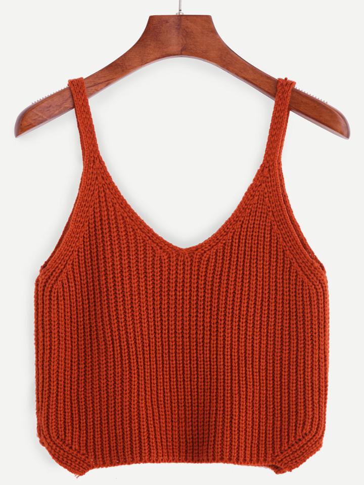 Shein Spaghetti Strap Knit Cami Top
