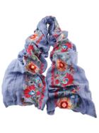 Shein Bohemian Flower Printed Cotton Long Wrap Scarf