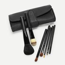Shein Plain Handle Makeup Brush With Case 8pcs