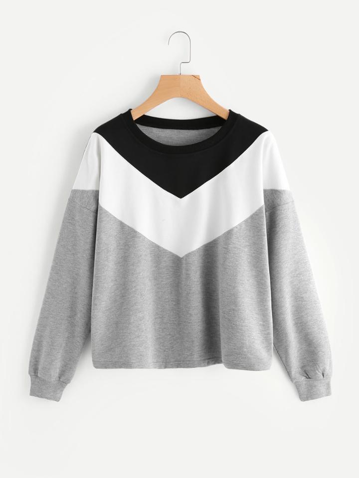 Shein Cut And Sew Sweatshirt