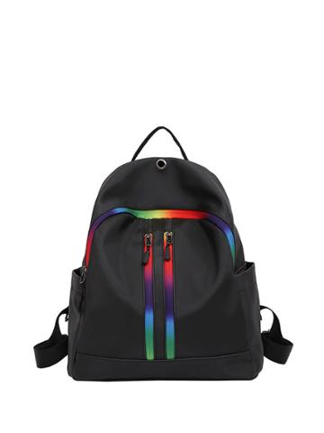 Shein Vertical Double Zipper Backpack