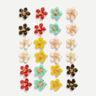 Shein Flower Shape Stud Earrings Set 12pairs