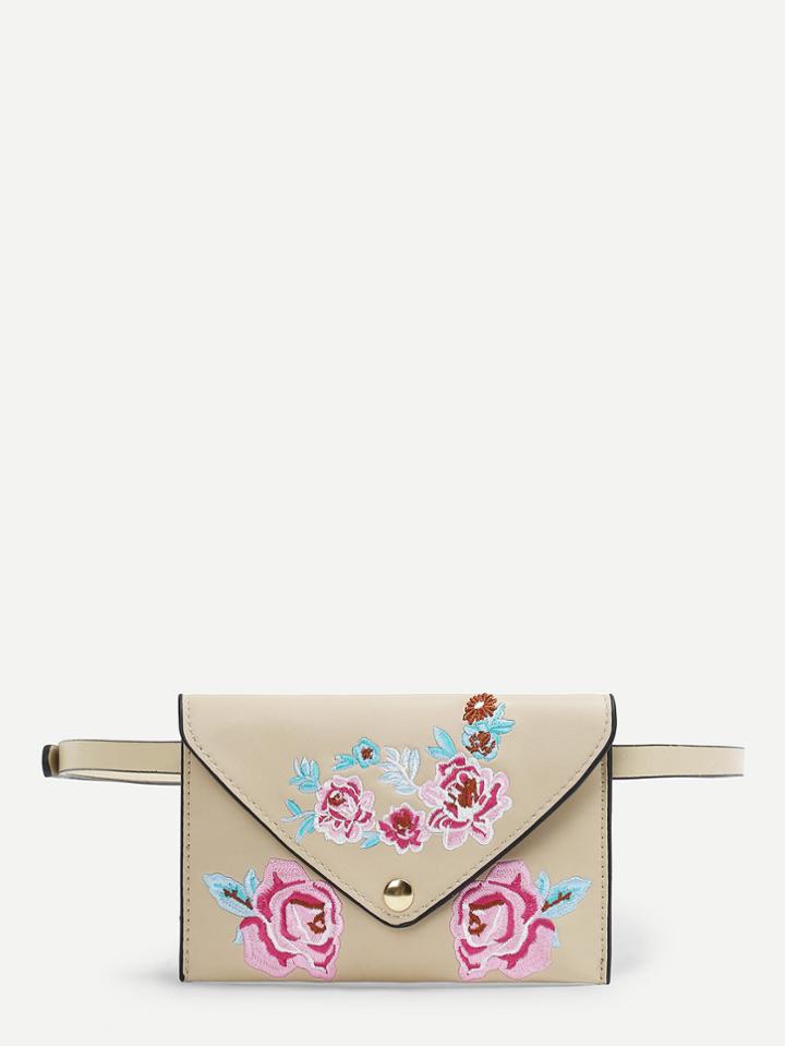 Shein Flower Pattern Pu Bum Bag