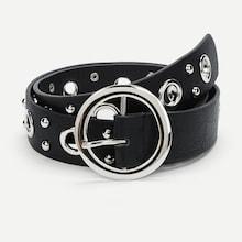 Shein Ring Buckle Grommet Pu Belt