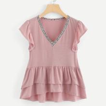 Shein Ruffle Hem T-shirt