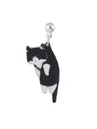 Shein Black 1 Pcs Cute Cat Earring