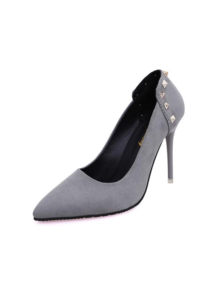 Shein Rivet Studded Point Toe Pumps