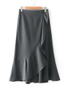 Shein Asymmetrical Wrap Flared Pants
