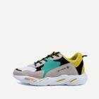 Shein Men Color Block Suede Sneakers