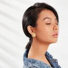 Shein Textured Round Stud Earrings
