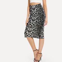 Shein Leopard Pencil Skirt