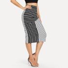 Shein Stripe Pencil Skirt