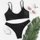 Shein Cami Drawstring Bikini Set