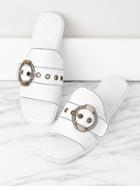 Shein Eyelet Design Metal Buckle Sandals