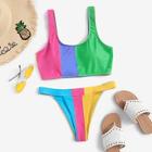 Shein Random Striped Colorblock Bikini Set