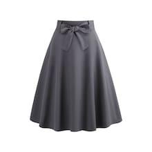 Shein 50s Belted Flare Skirt